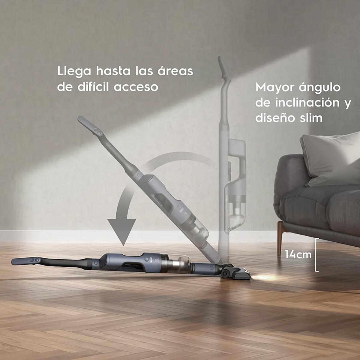 Aspiradora Vertical Inalámbrica Electrolux Ergorápido Ciclonica Efficient ERG019 2EN1 90W Azul